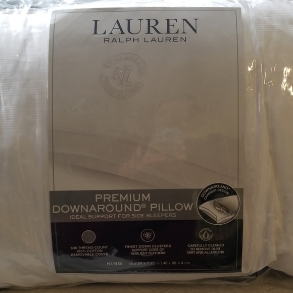 Ralph Lauren KING size downaround pillow - Picture 3 of 8